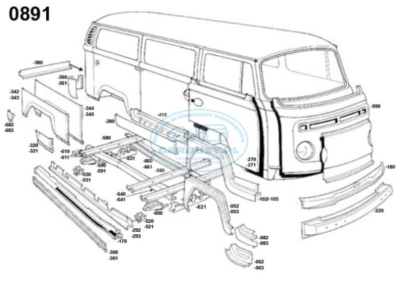 T2 73-79 Blacha pod akumulator prawa